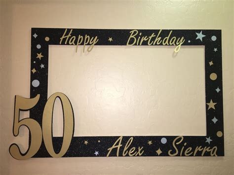 See more ideas about photo booth frame, photo booth, party frame. Photo Booth Frame To Take Pictures On Birthday 50 Birthday ...