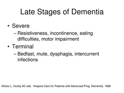 Ppt Idnd Consultancy Achei And Late Stage Dementia Powerpoint