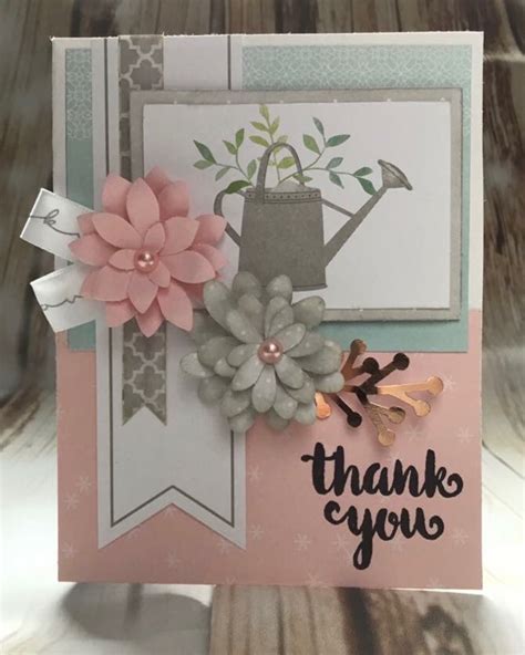 Beautiful Handmade Thank You Greeting Card Stationery Cards Cards