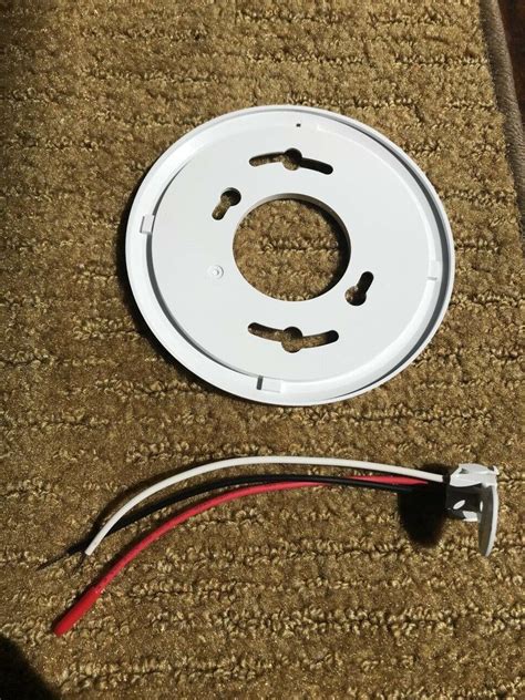 Make sure you wipe the location before installing your sensor. Kidde Fire/CO Detector Mount Plate and Wire Harness