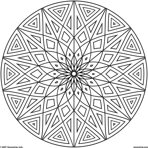 Geometric Circle Coloring Pages Coloring Pages