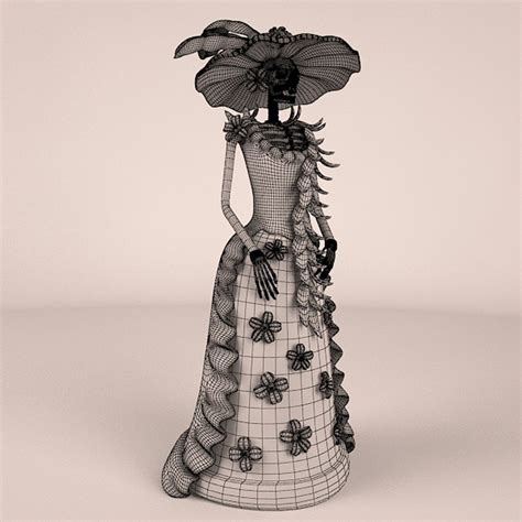 3dsmax Catrina Day Dead