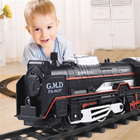 Childrens Toy Electric Train Set Railway Rc Trains Model Kids Train