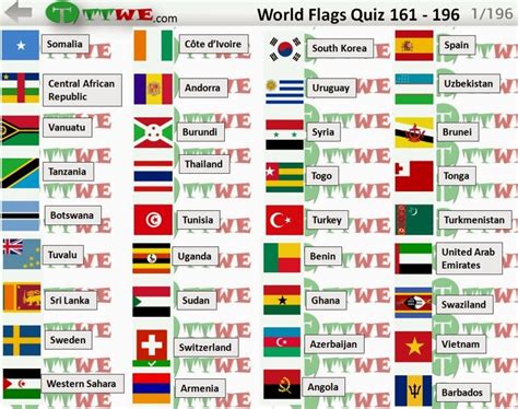 161 To 196 Flag Quiz Game Answers Logo Quiz