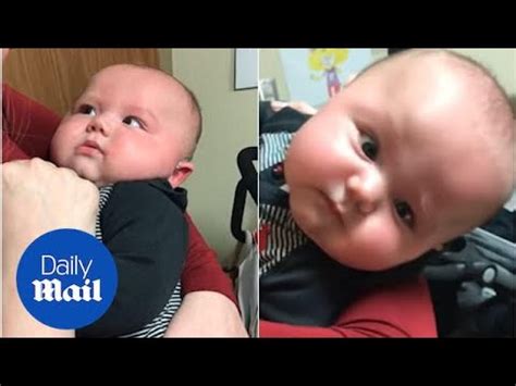 Adorable Moment A Cute Baby Hears His Mum For The First Time Daily