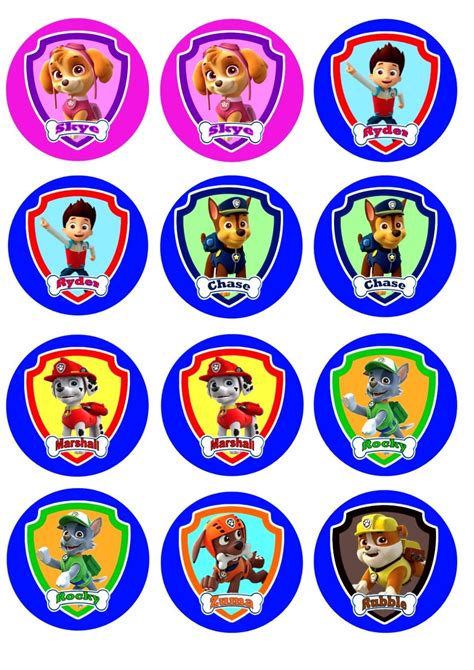 Paw Patrol Printables Badges Printable Coloring Pages