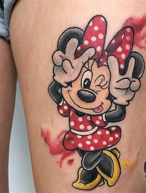 Top 30 Minnie Mouse Tattoos Crazy Minnie Mouse Tattoo Designs And Ideas