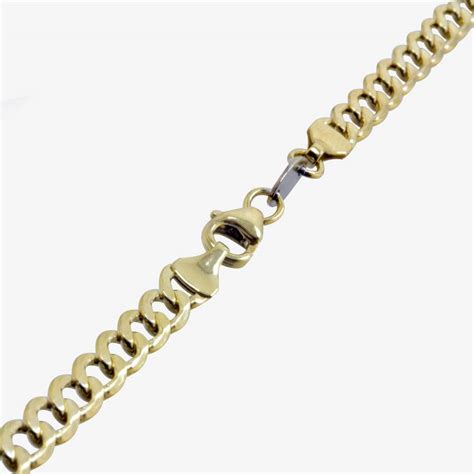 9ct Gold And Silver Bonded 18 Inch Curb Chain At Warren James