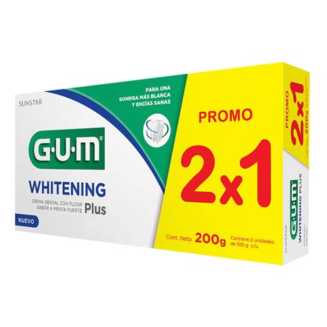 Crema Dental Whitening Plus Gum 2x1 200 Gr Masonline Más Online