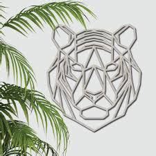 Tiger Geometric Shapes Google Search Geometric Tiger Tiger Wall