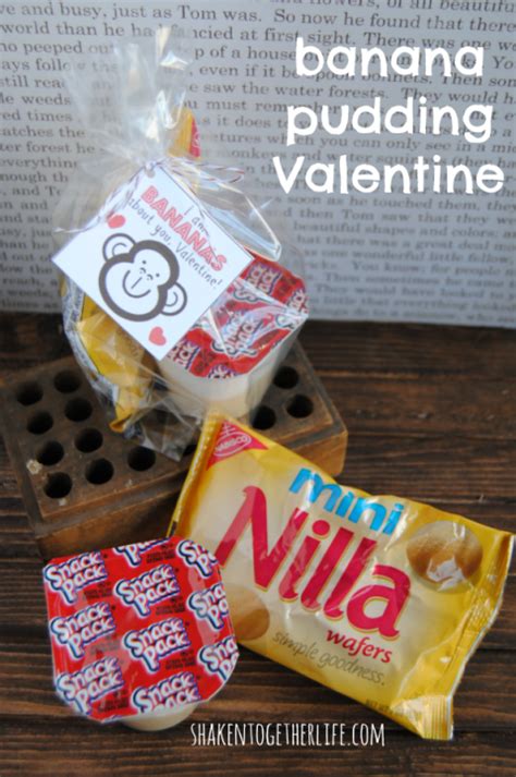 I Am Bananas About You Valentine Quick And Easy Banana Pudding Valentines Printable Tags Too