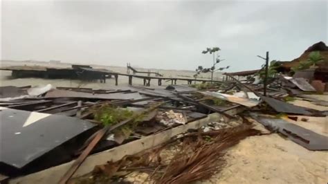 Wind damage from Hurricane Delta in Cancun | 9news.com