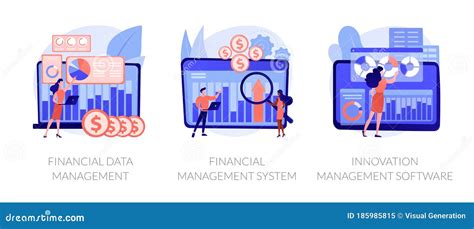 Financial And It Data Software Vector Concept Metaphors Stock Vector