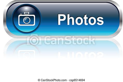 Photo Gallery Icon Button Photo Gallery Button Icon Blue Glossy With