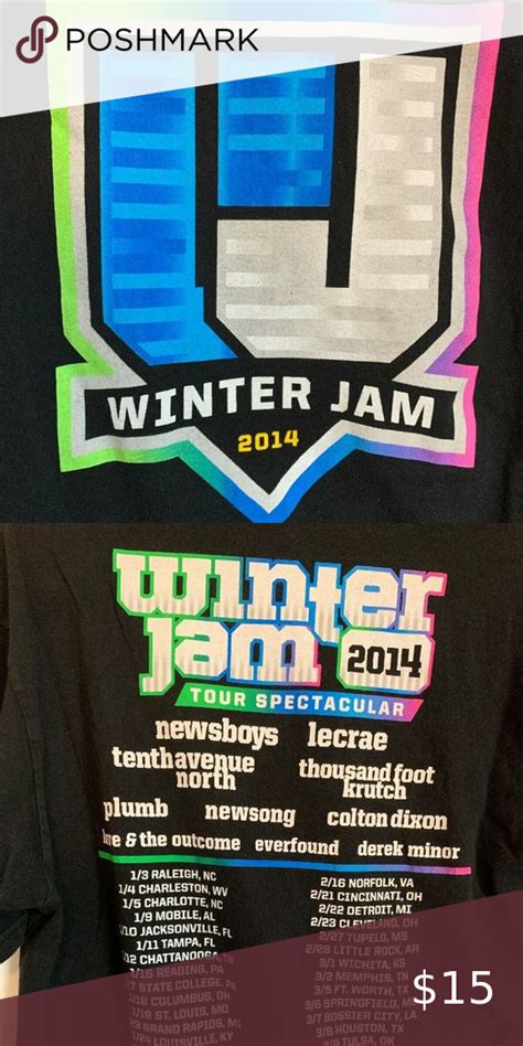 Winter Jam 2014 T Shirt Large Newsboys Lecrae Winter Jam 2014 T Shirt