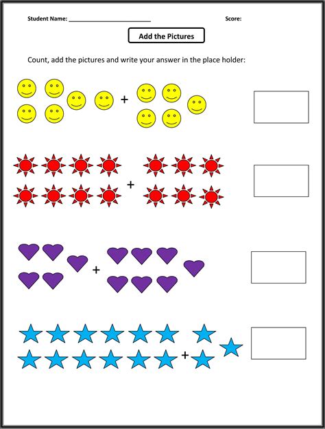 Math Sheets For 1st Grade