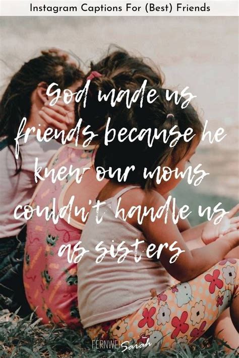Unfortunately, true friends are quite rare. Instagram Captions for (Best) Friends - Funny, Cute and Thoughtful Quotes! | Best friend ...