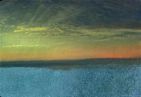 Cloud Study With Sunset Albert Bierstadt Oil Painting