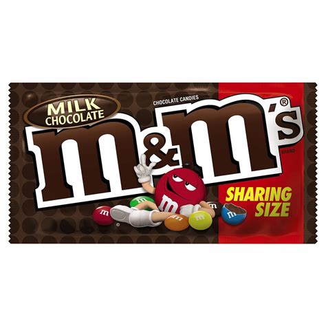 Mandms Milk Chocolate Candy Sharing Size 314 Ounce