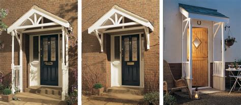 A wood porch canopy is perhaps the most expensive but also the best looking. Richard Burbidge LC001 1200 Apex Porch Canopy Kit ...