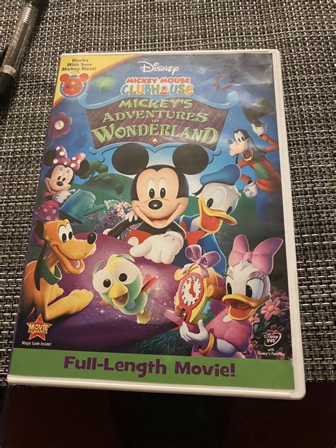 Mickey Mouse Clubhouse Mickeys Adventures Wonderland Storybook Dvd