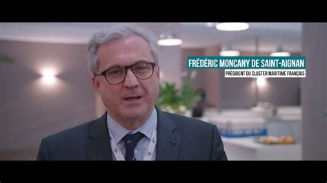 Interview De Frederic Moncany De St Aignan Président Cluster Maritime Français Youtube