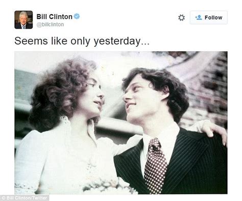 Seems Like Only Yesterday Bill And Hillary Clinton Celebrate Their 40th