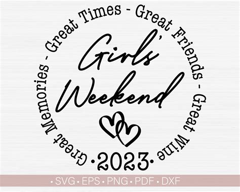 Girls Weekend 2023 Svg Girls Trip 2023 Svg File For Etsy Australia