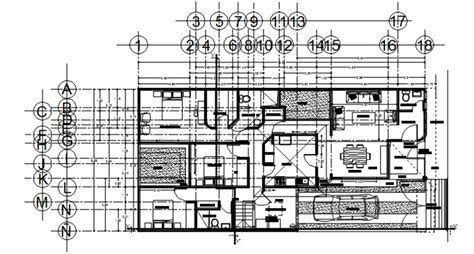 Working Drawing Of Residential Building Cadbull