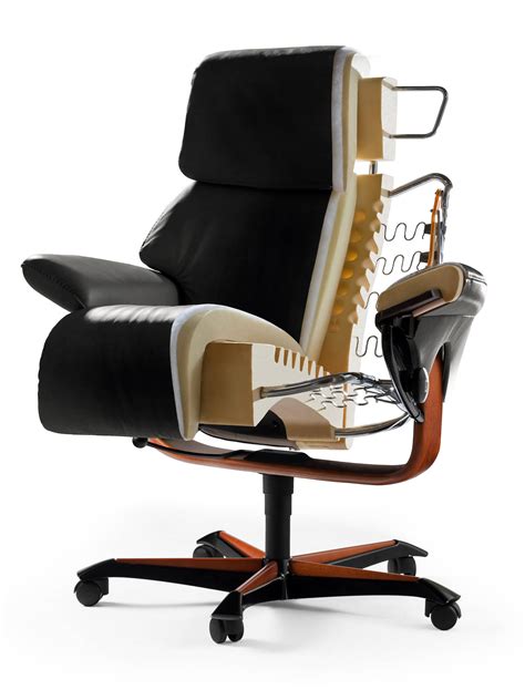 This is an early original of the stressless line. Ekornes Stressless Wing Office Chair | Fast U.S. Delivery