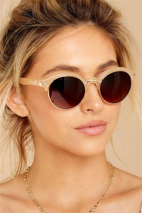retro beige sunglasses trendy round sunnies sunglasses 16 00 red dress glasses