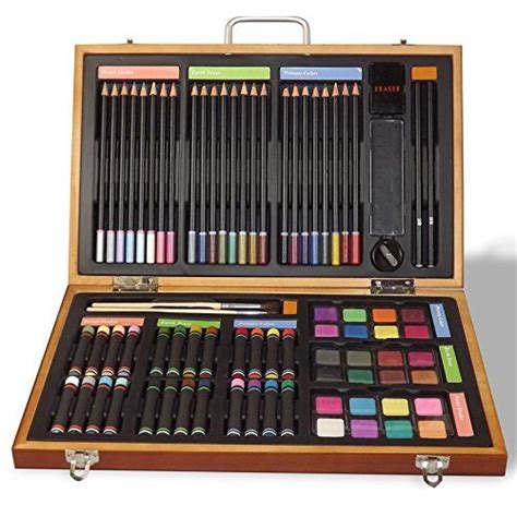 Gallery Studio 82 Piece Deluxe Art Set In Wooden Case Art