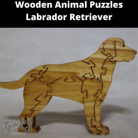 Labrador Retriever Puzzle Stand Up Handmade Wooden Puzzle Etsy In