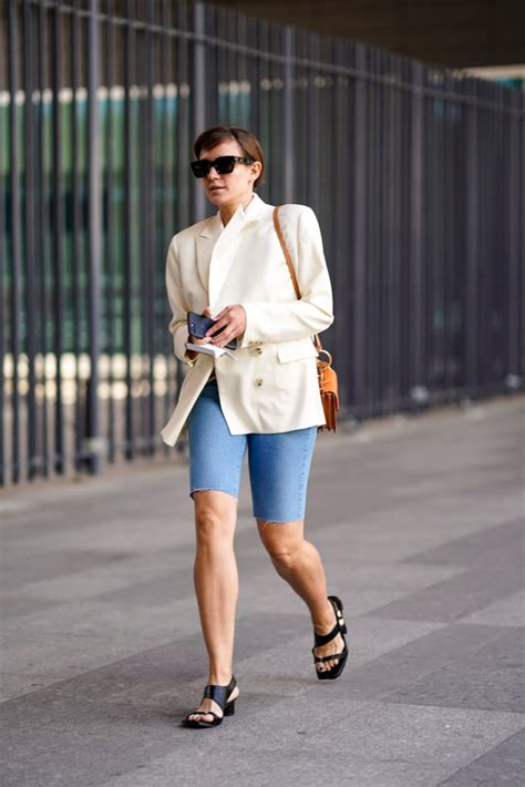 Elevate Your Bermuda Shorts With An 80s Inspired Blazer How To Wear