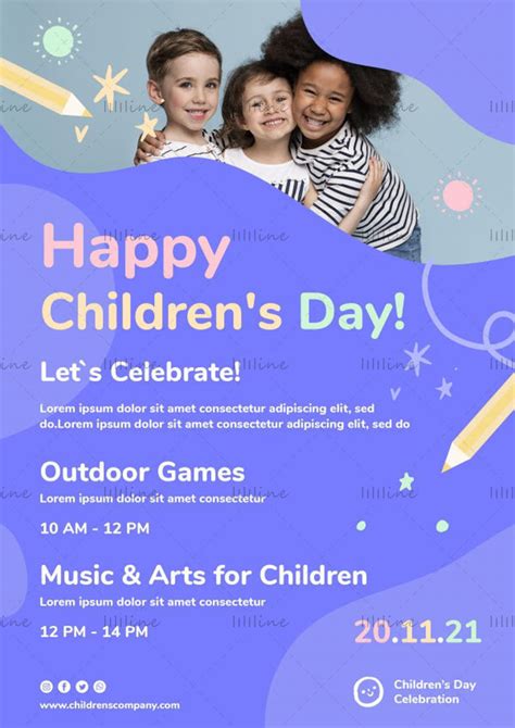 Happy Childrens Day Event Poster