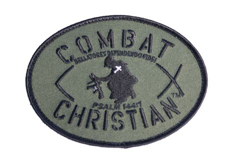Velcro Combat Christian Patch Color Od Large 4 ½ X 3 12 Has The