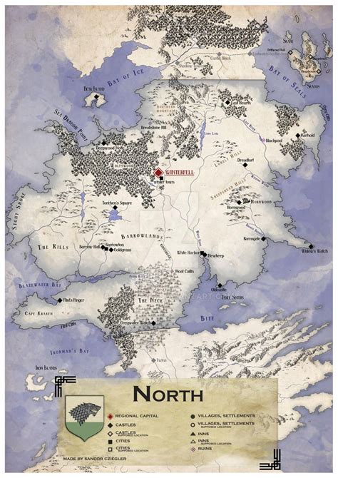 Westeros The North By 86botond On Deviantart In 2021 Game Of