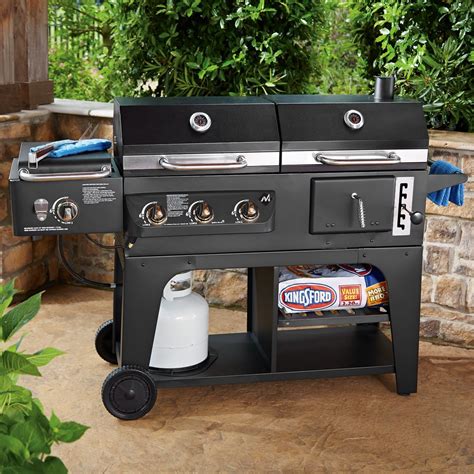 Can't choose between a gas and a charcoal grill? Gas and Charcoal Hybrid Grill