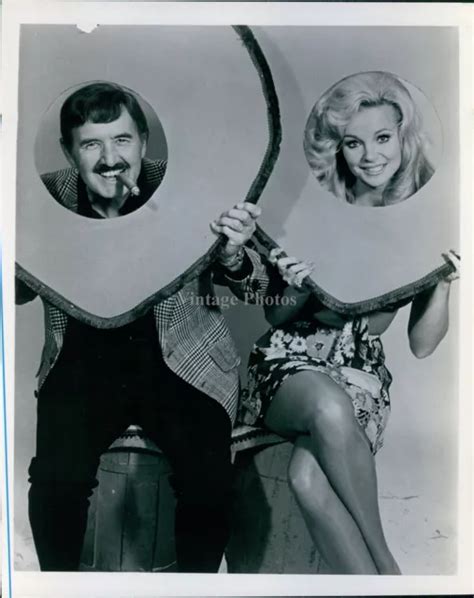 Vintage Actress Gunilla Hutton And Archie Campbell On Hee Haw Tv Photo