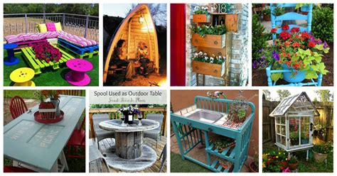 Outdoor garden art ideas can be fun and inexpensive. Smart Upcycled Yard Furniture That Will Make You Say Wow