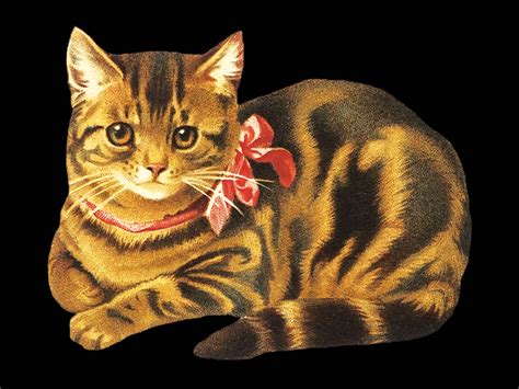 Vintage Cat Painting Illustrations ~ Creative Market