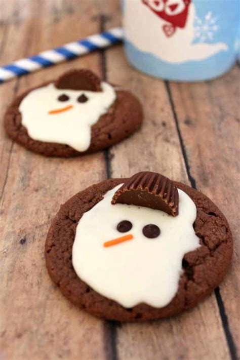 Melted Chocolate Snowman Cookies Recipe Saving Dollars And Sense