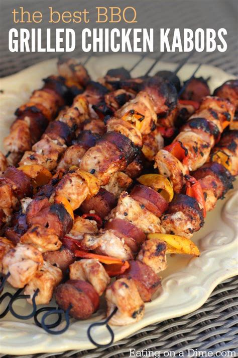 Easy Grilled Chicken Kabob Recipe Eating On A Dime Grilled Chicken