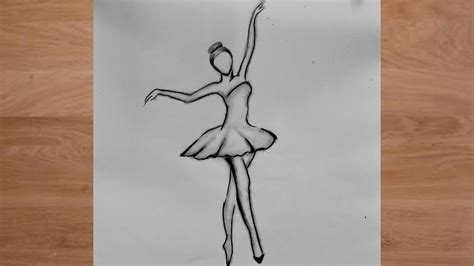 How To Draw A Girl Dancing Dancing Girl Easy Drawing Pencil Sketch