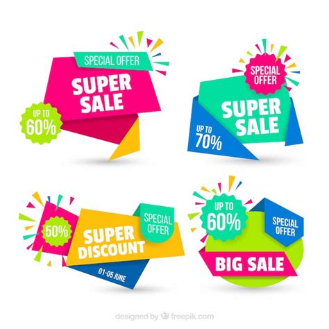 Set Of Abstract Sale Banners Vector Free Download