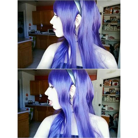purple and blue scene hair