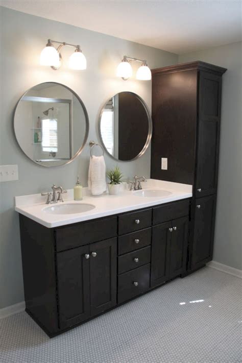 Pin By Barbara Chretien On Bathroom Remodeling Black Cabinets