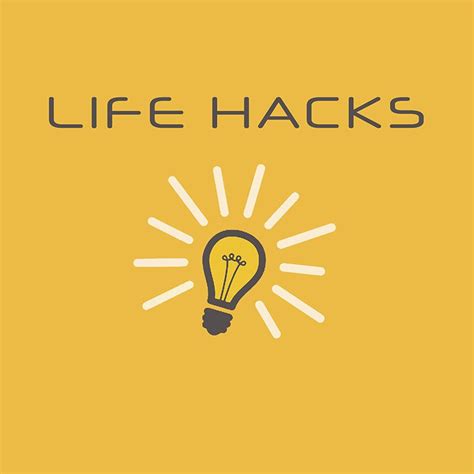 Life Hacks Logo Life Hacks Simple Life Hacks Mobile App Design