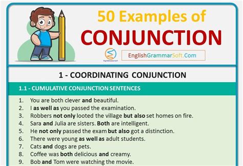 How to use respective in a sentence. Conjunction Sentences (50 Examples) - Learn English Grammar