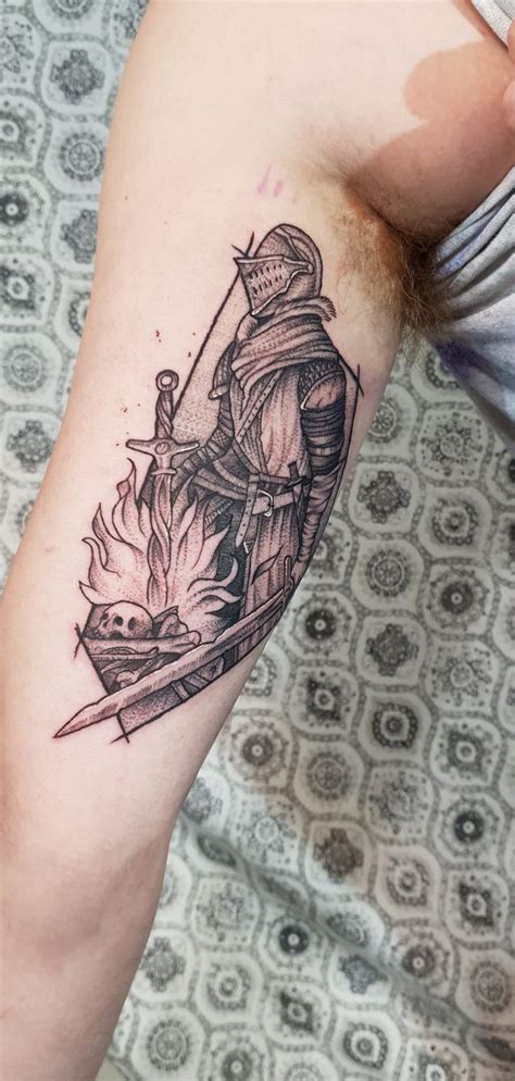 Dark Souls Tattoo Done By Joesinner At Acidtattoo Alkmaar Netherlands